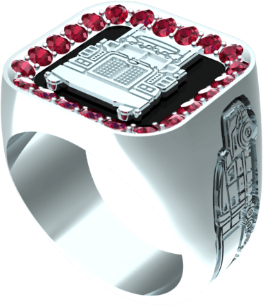 Truck Driving Ring — Square Signet