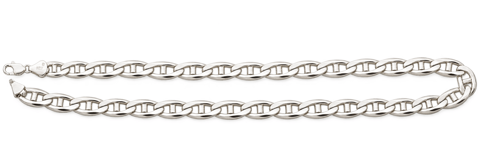 Heavy Sterling Silver Mariner Anchor Chain – 24 Inch
