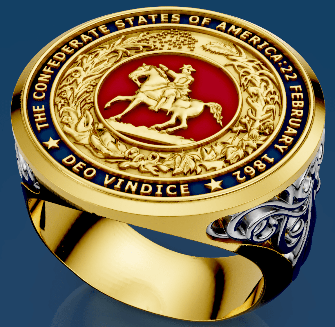 Confederate Seal Signet Ring